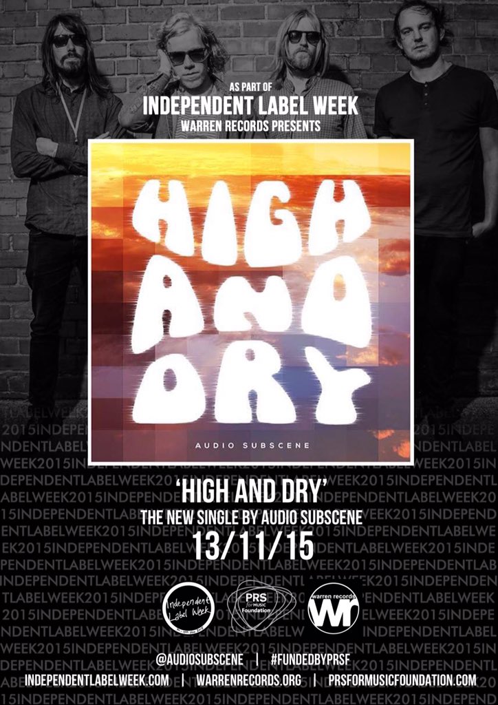 WarrenRecords's tweet photo. @AudioSubscene #HighAndDry released @indielabelweek #WarrenRecords #MadeInHull #SupportIndependentMusic https://t.co/6UZDzVXA2m