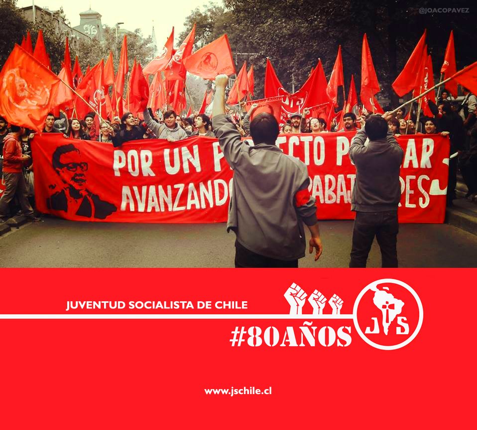 PSLaFlorida's tweet photo. Feliz aniversario a la Juventud Socialista de Chile en sus 80 años
#80AñosJS #FelizCumpleJS https://t.co/vhGKiCGcRt