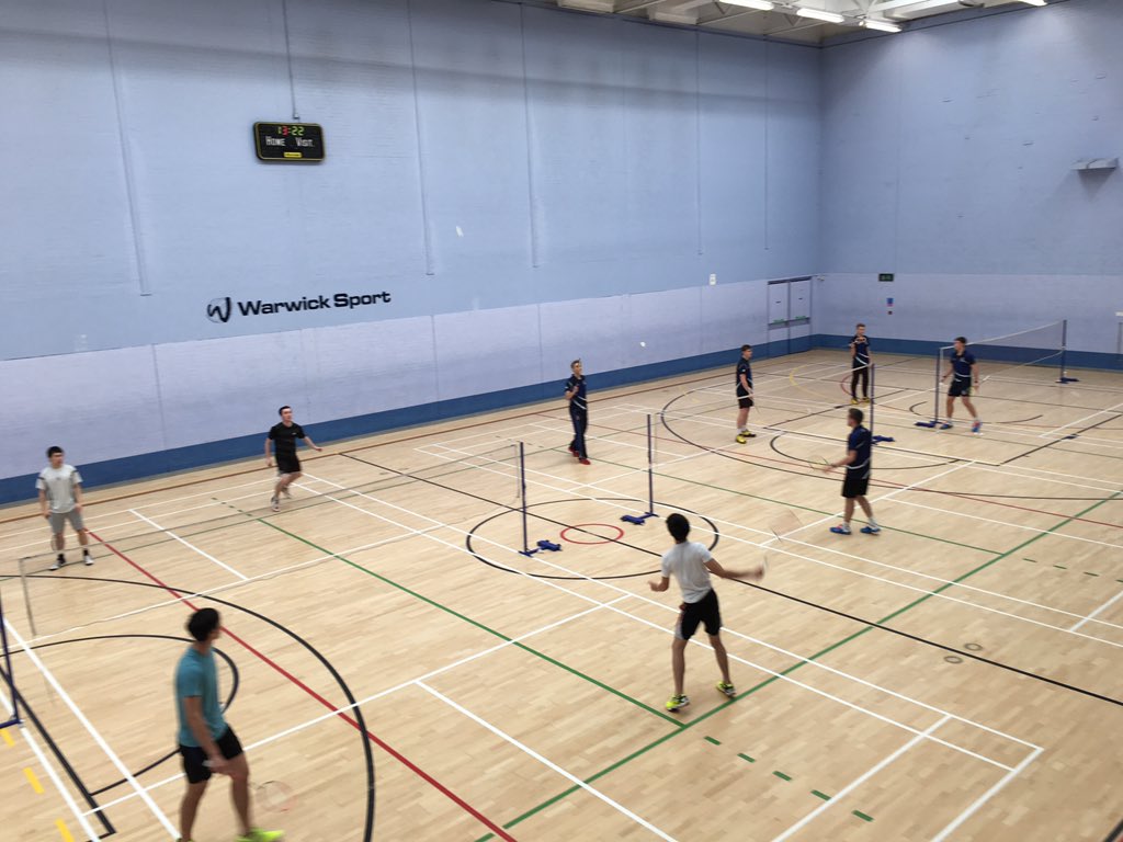 warwicksport's tweet photo. Sports Engagement Team supporting @WarwickBadders Men's 3rds playing Worcester 1sts #TeamWarwick #WarwickActive https://t.co/7dQP22s50i