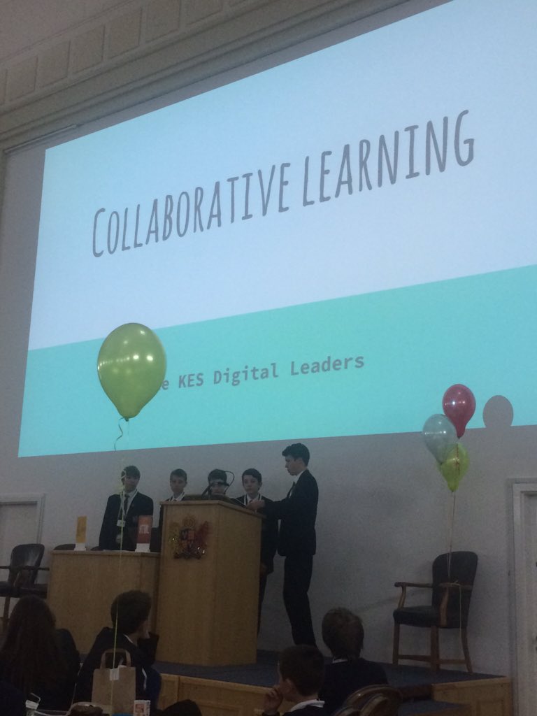 rlj1981's tweet photo. *proud teacher* watching the KES digital leaders #dlnetwork15 https://t.co/FY95QAKafI