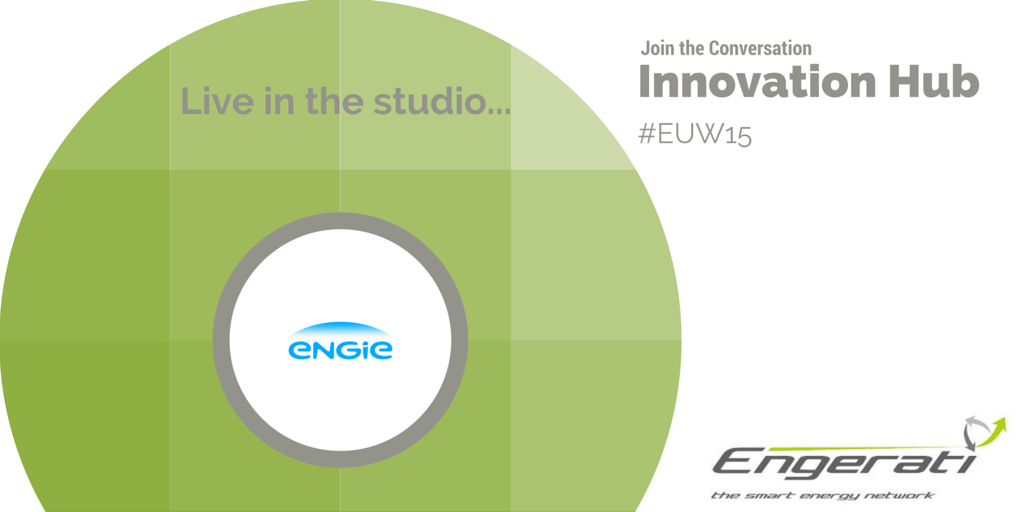 Engerati's tweet photo. #EngeratiStudio with @ENGIEgroup on driving the need for improvement in customer engagement #EUW15 https://t.co/K5v4kWKtrd
