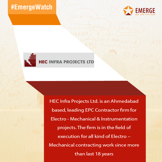 NSE_EmergeITP's tweet photo. HEC Infra Projects Ltd. possess all the skills &amp; expertise for all kind of Electro-Mechanical works. #EmergeWatch https://t.co/XOHObxtkON
