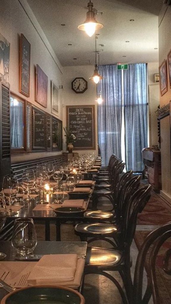 Dining room's looking good pre-service.