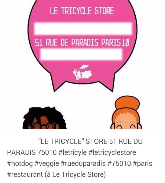 Enfin je peux déguster un excellent hot-dog végétarien ! ☺ 
<a href="/letricyclefood/">letricycle food</a> 
Lu-ve 12h-18h Brunch le dimanche