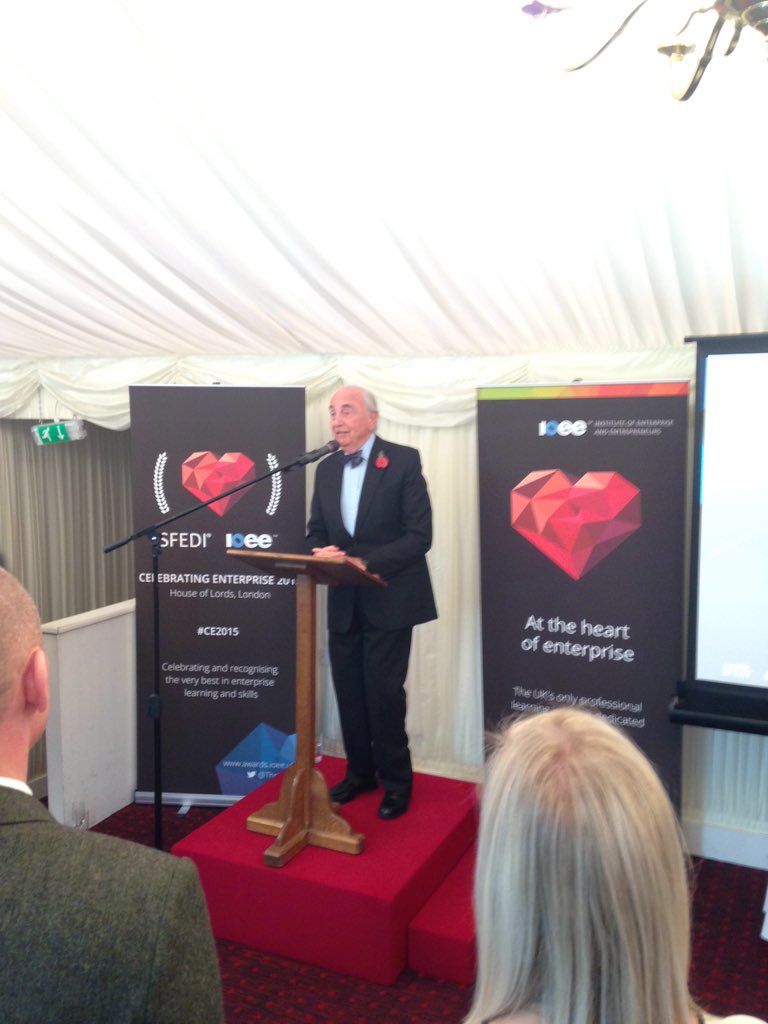 TheIOEE's tweet photo. The IOEE Lifetime Achievement Award is presented to The Rt. hon.The Lord Young of Graffham CH, PC, DL #CE2015 https://t.co/EYnFOksvht