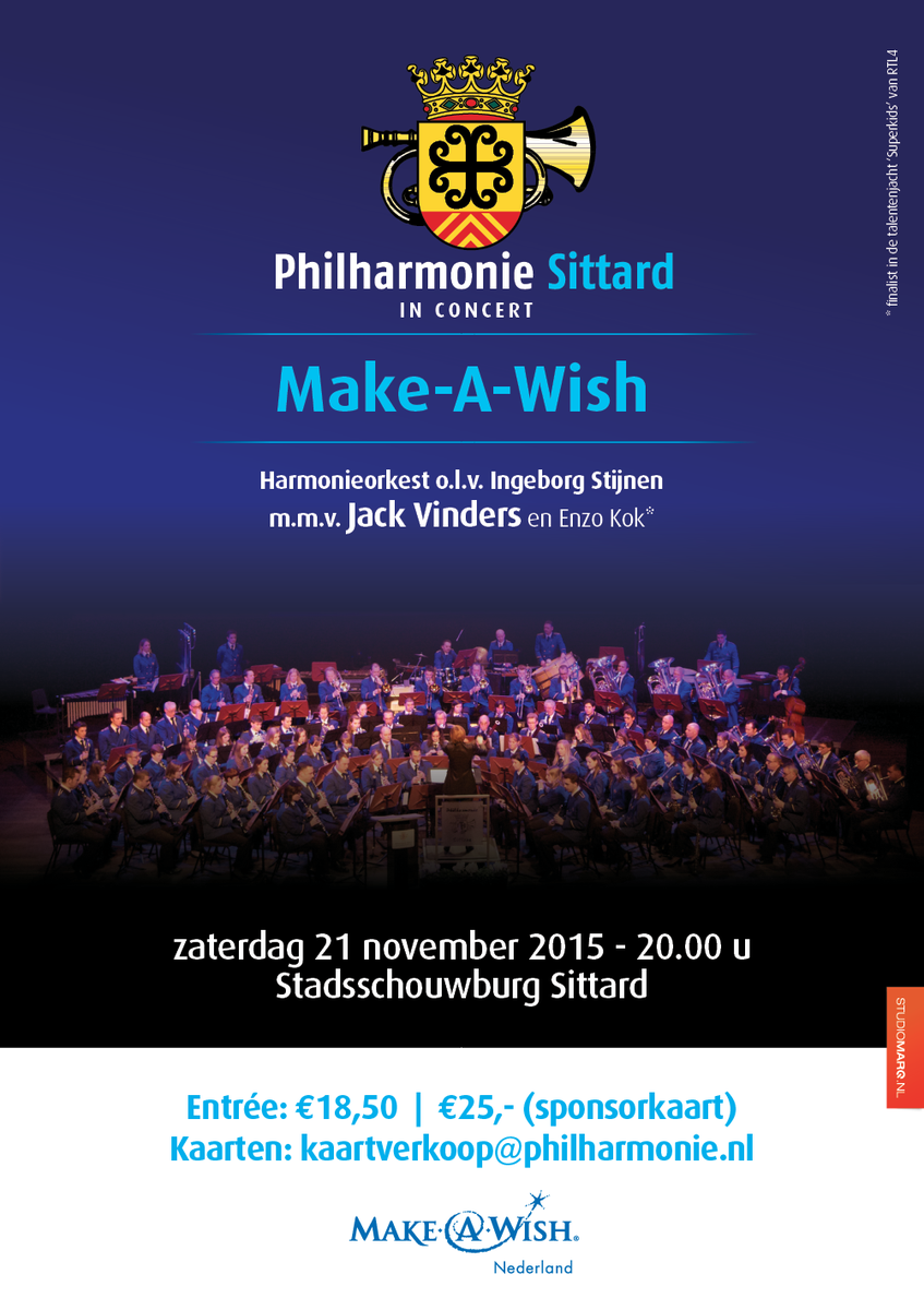 MakeAWishLmb's tweet photo. @PhilSittard organiseert op zaterdag 21 november benefietconcert voor @MakeAWishNL !https://t.co/5pGBK5bOxO https://t.co/4wMd2pbIbo