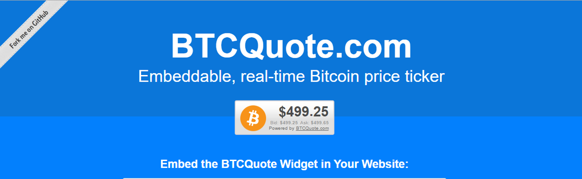 iMundoBitcoin's tweet image. #Bitcoin A punto de Pasar los $500 Según BTCQuote.com.
