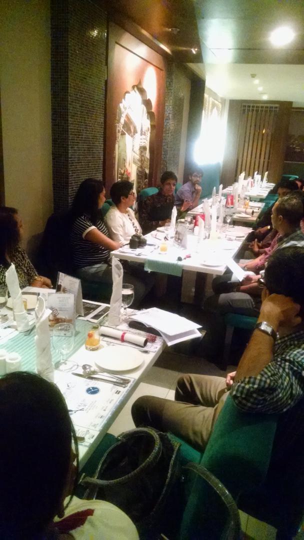 Bioconlimited's tweet photo. The @dfoodtrail #bloggers meet in Bangalore gets underway at the Sultans of Spice restaurant. #BioDiabetes https://t.co/f2C02b1AAe