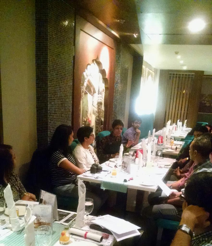 Bioconlimited's tweet photo. The @dfoodtrail #bloggers meet in Bangalore gets underway at the Sultans of Spice restaurant. #BioDiabetes https://t.co/f2C02b1AAe