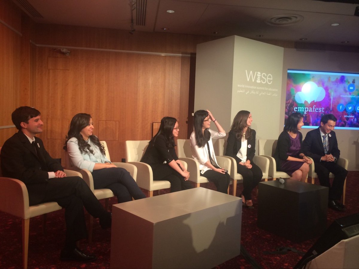 empafest's tweet photo. Empafest pitch at #wise15! Learn about our project in our meet-up tomorrow 11.30-12 majlis corner 2! @WISE_Tweets https://t.co/45lp5FmWN5