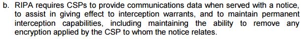 PrivacyChampion's tweet photo. #IPBill How can a CSP maintain an ability to 'remove any encryption'?  If CSP=ISP then are we all to be proxied? https://t.co/eAkjVv2HGq