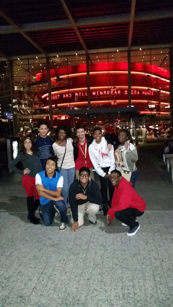 Ilbarrone's tweet photo. Dallas Opera welcomed CHISD Collegiate scholars with open arms to Tuesday evening's production of Puccini's TOSCA. https://t.co/HdVjUXE57h