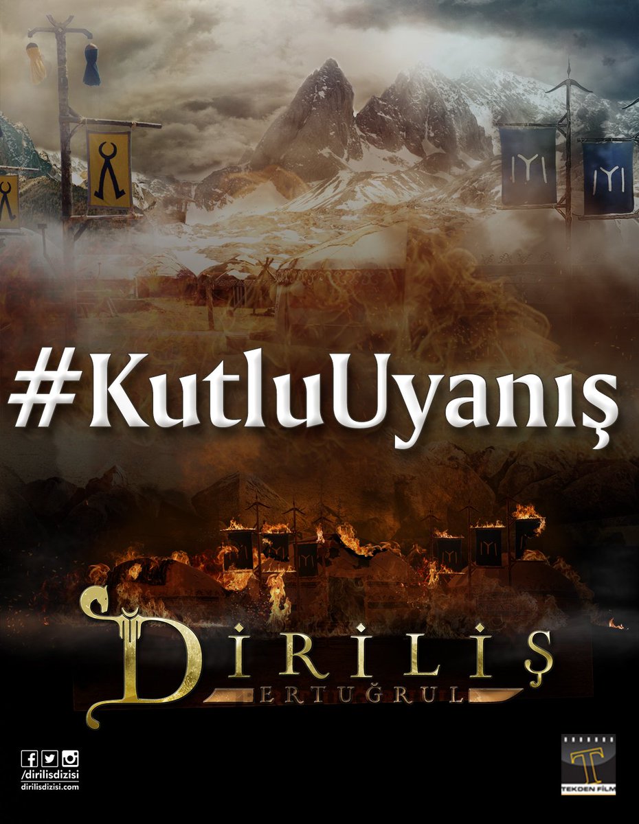 #DirilişErtuğrul Bu akşamki hashtagimiz #KutluUyanış'tır.