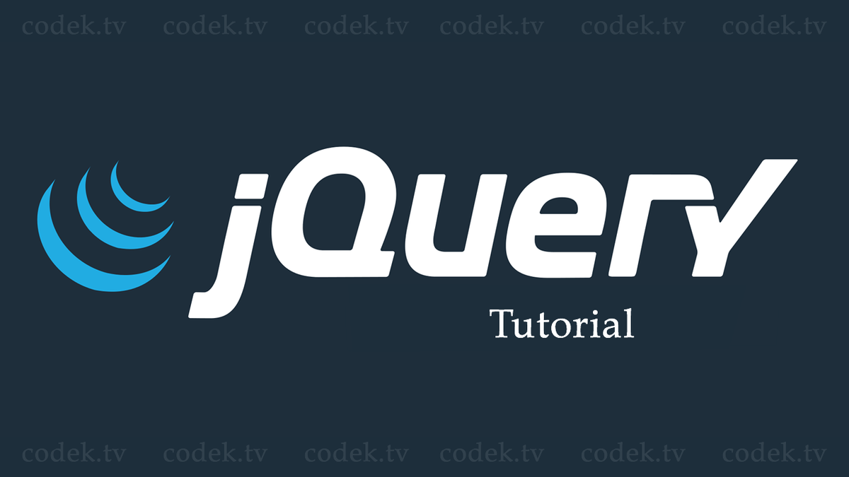 i_am_programer's tweet image. JQuery Tutorial
codek.tv/3104

#jquerytutorial #tutorial #programming #developer