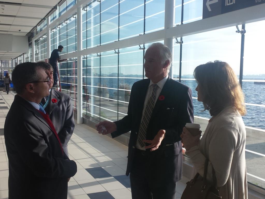 canadip's tweet photo. Site visit of the Billy Bishop pedestrian tunnel with US delegation. #P32015 @CanCGMiami @CanCGDenver @CanCGAtlanta https://t.co/4L5i3Fib76