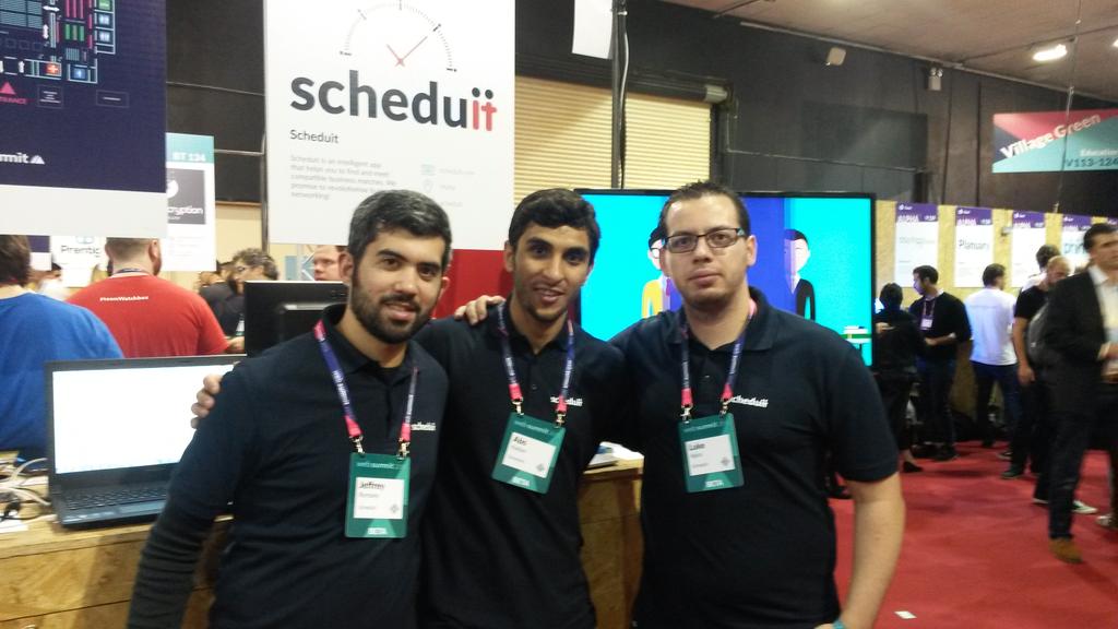 DrKablan's tweet photo. @Scheduit team having a great time at #WebSummit https://t.co/8y1HobOdPy