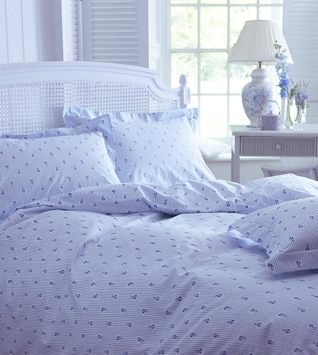 CologneCotton's tweet photo. A beautiful tone of Cornflower blue was the inspiration behind our Camille Bed linen...#calm #restful #bluebedding https://t.co/1N4gBrwA0h