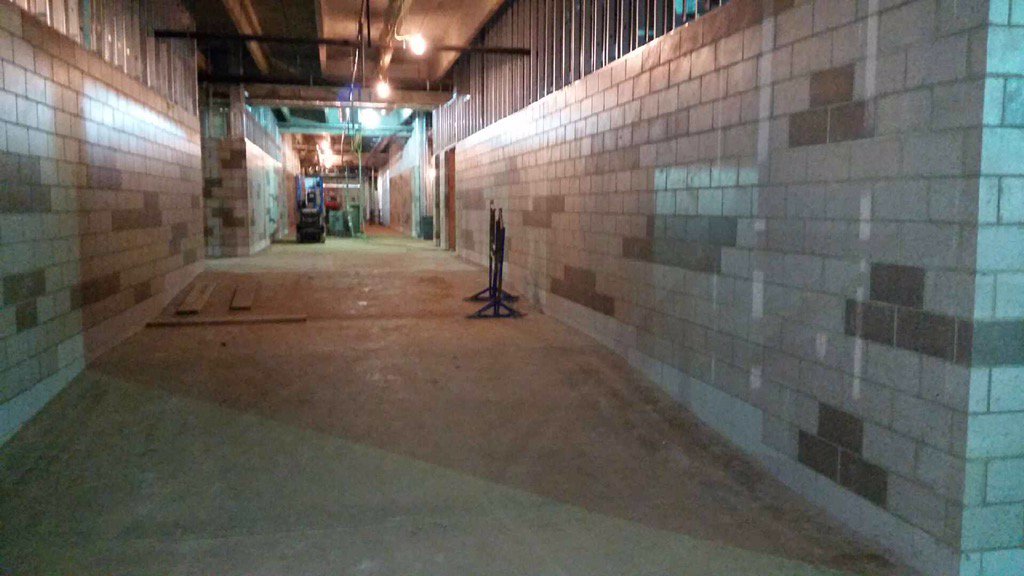 gluttscvtc's tweet photo. 5 added weather delays hasn't slowed progress @the6505 Look at CIS, HC &amp; ECE hallway. @MAplusArch @CMSWillowbrook https://t.co/M9uFafomUT
