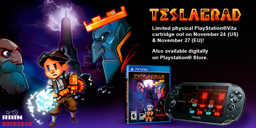 oleivarrudi's tweet photo. #teslagrad #playstation #psvita #videogames #indiegames #vita #releasedate https://t.co/TO1DZNFq24