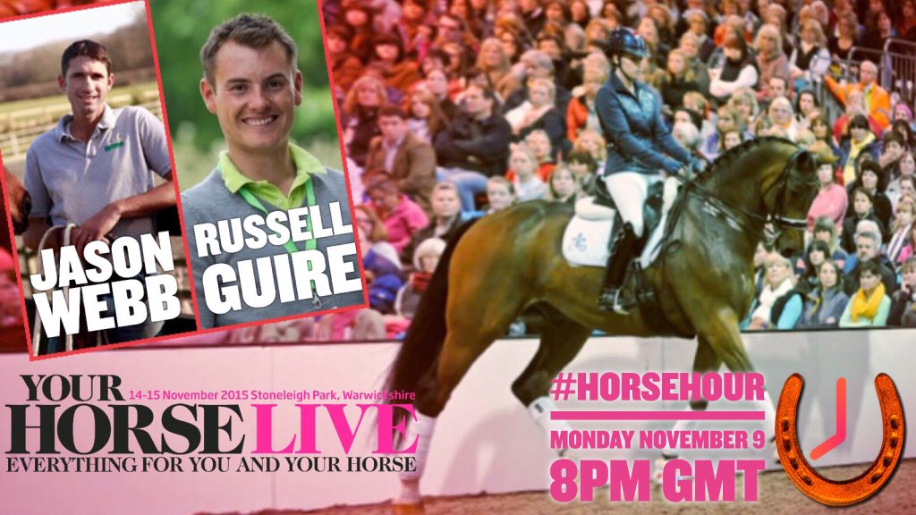 HorseHour's tweet photo. A huge #HorseHour next Monday, 8pm GMT, featuring the stars of @YourHorseLive! Plus #StandShoutouts and win tickets! https://t.co/7UKKjrYQnS