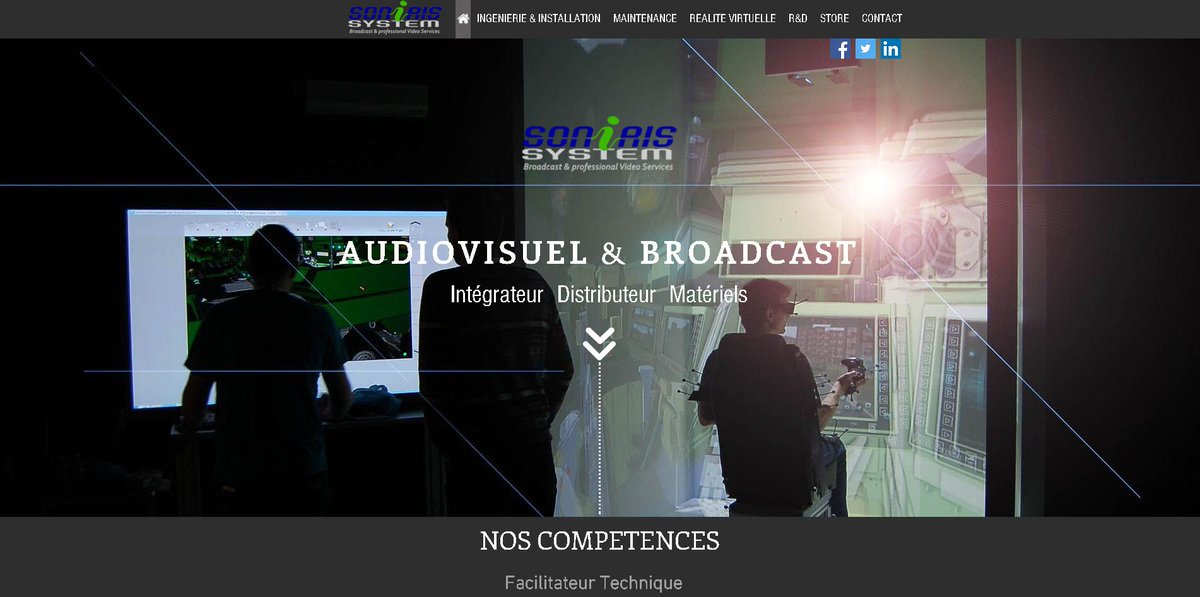 SonirisSystem's tweet image. NEW site web - soniris.com : AUDIOVISUEL &amp;amp; BROADCAST