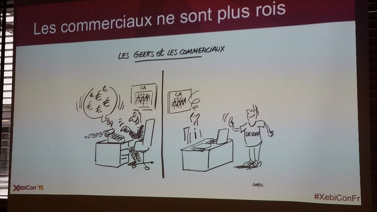 agoncal's tweet photo. Très bonne (et drôle) conférence de @llegardeur sur "Comment manager des geeks" https://t.co/cIcxGKaty2