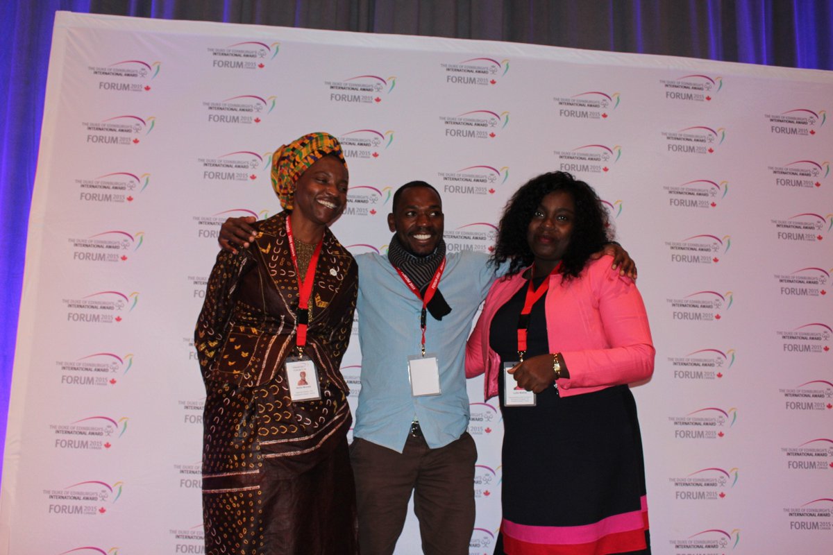 presidentsaward's tweet photo. #forum2015 Exec Dir @nmunala , Ms. Mathia, rep. CS's office, Min. Devolution and planning, and Charles, Award holder https://t.co/wldwI2P7ST