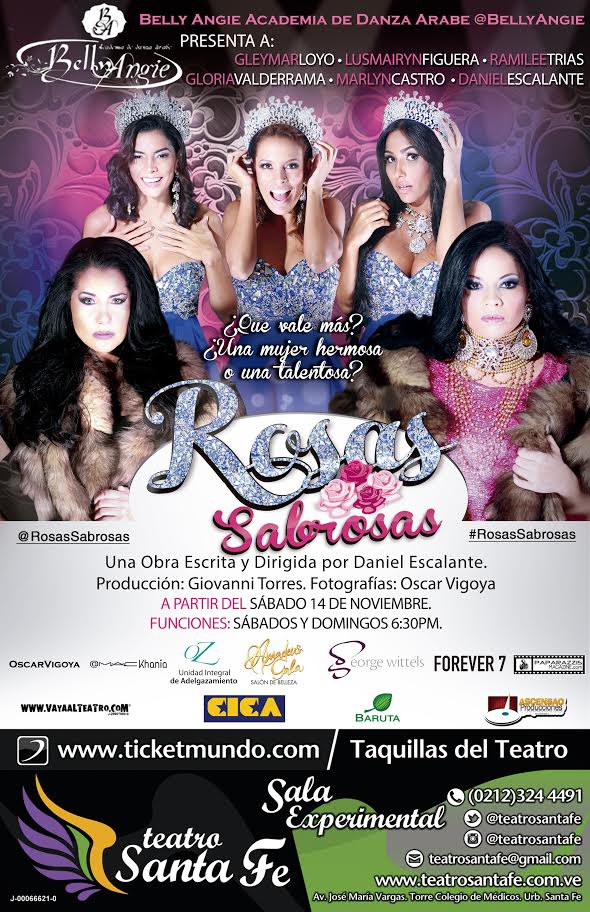 soyDanieldavid's tweet photo. @EscenarioVzla La ExMiss Gleymar Loyo y Lusmairyn Figuera de Vitrina se estrenan en el teatro con #RosasSabrosas https://t.co/UaU8J6s6Is