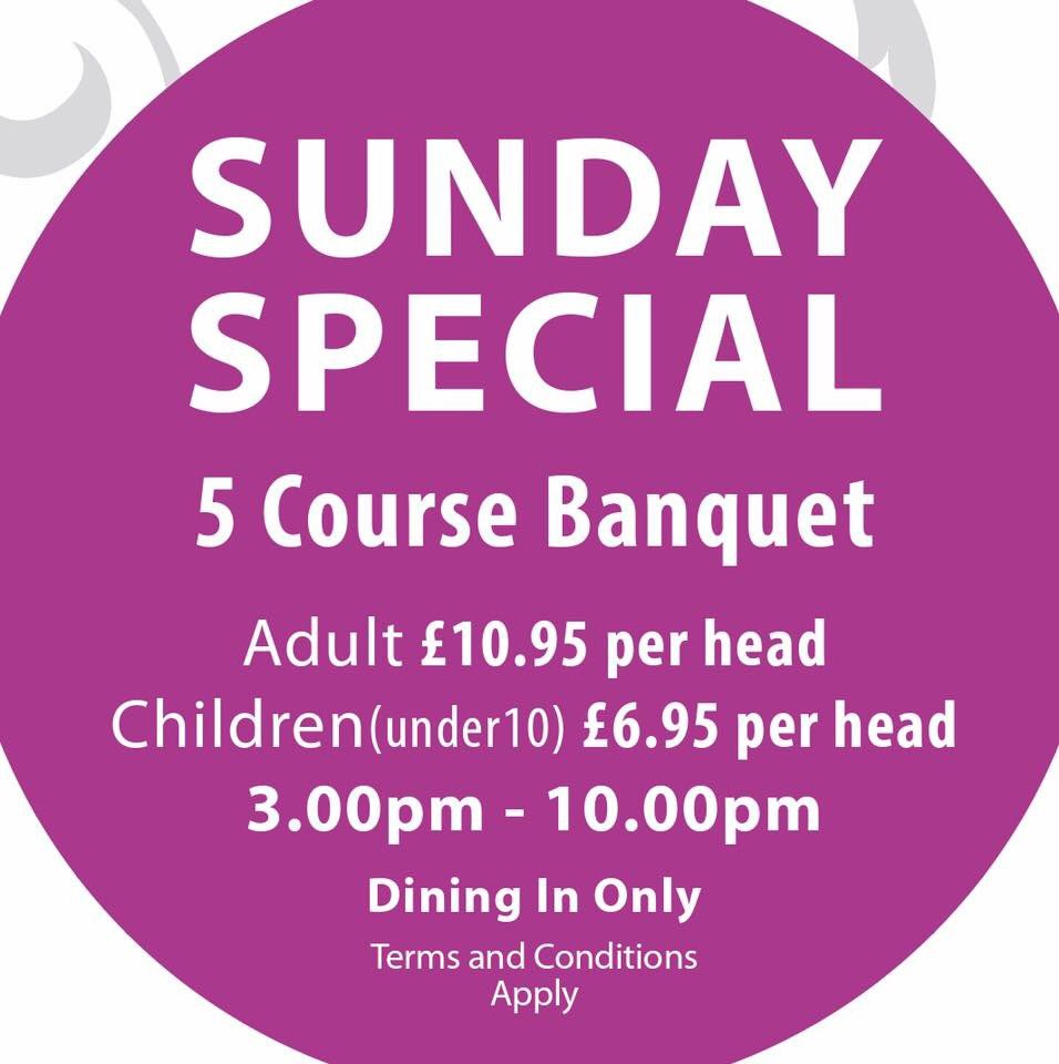 DoubleTree_ad's tweet image. Sunday Special 5 Course Banquet
For bookings or further information please ring 01625 876518