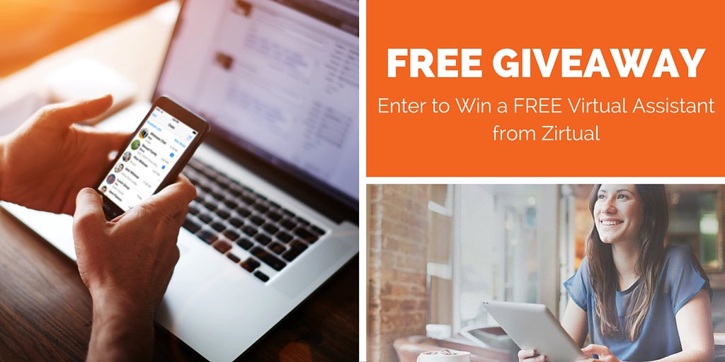 Enter to win our FREE <a href="/Zirtual/">Zirtual</a> virtual assistant #giveaway &amp; gain 5+ more hours a day --> bit.ly/1OoOgm1