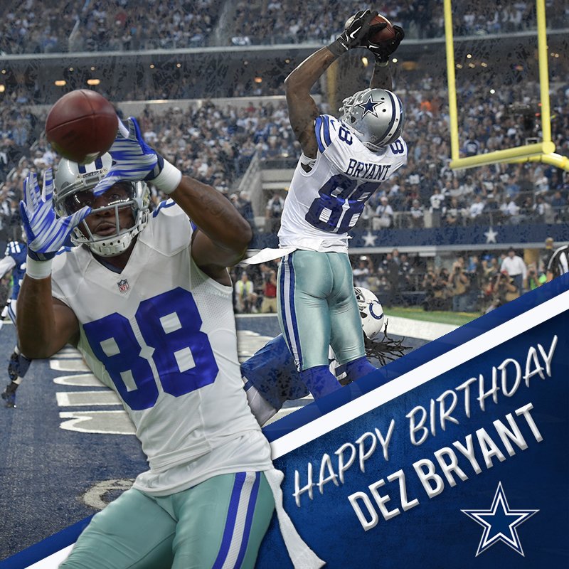 Happy Birthday <a href="/DezBryant/">Dez Bryant</a> Throw Up The X!