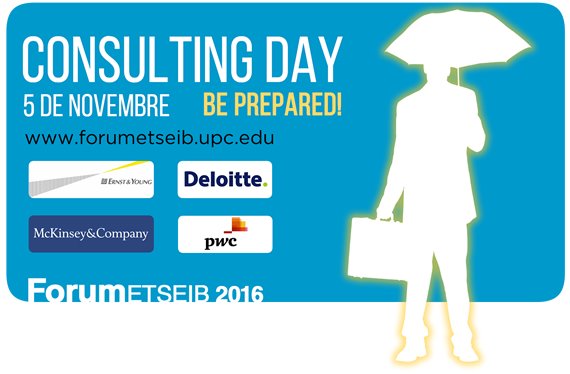 ETSEIB_UPC's tweet photo. Ja arriba el Consulting Day, l’esdeveniment pre-Forum que tots estàveu esperant! @FORUMETSEIB @BarcelonaTech https://t.co/AApTud2tFn