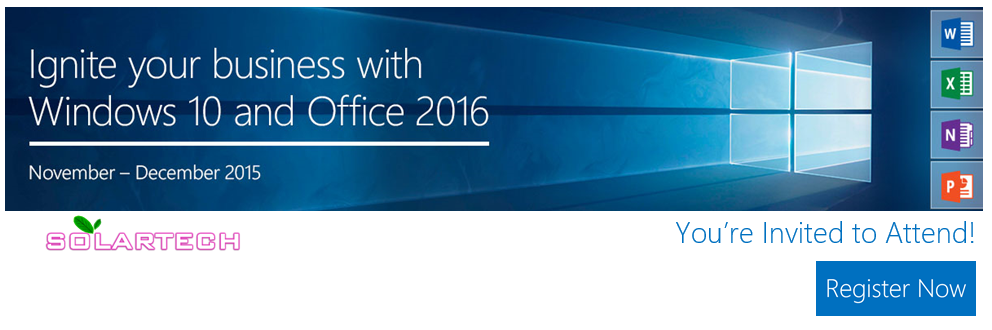 solartechus's tweet image. Join us for the #Microsoft #Windows10 &amp;amp; #Office2016 launch event in NYC Dec 1st! solartech.us/blog/ignite-yo… #Office365