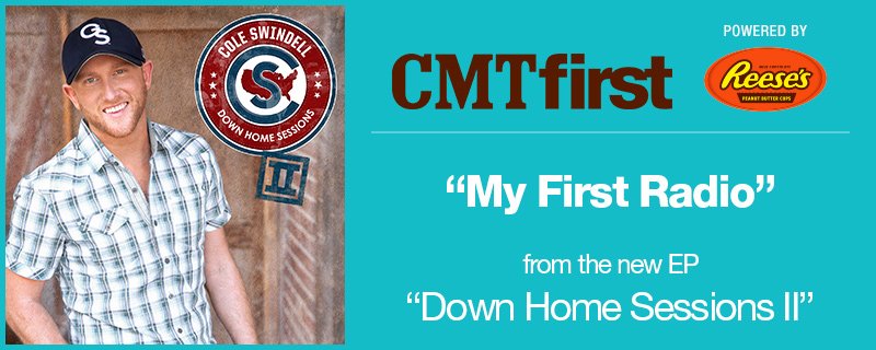 CMT's tweet photo. #CMTfirst: @ColeSwindell, "My First Radio." @ReesesPBCups has your first listen: https://t.co/KPcYiWQ9aH https://t.co/Ou3iYlomrd