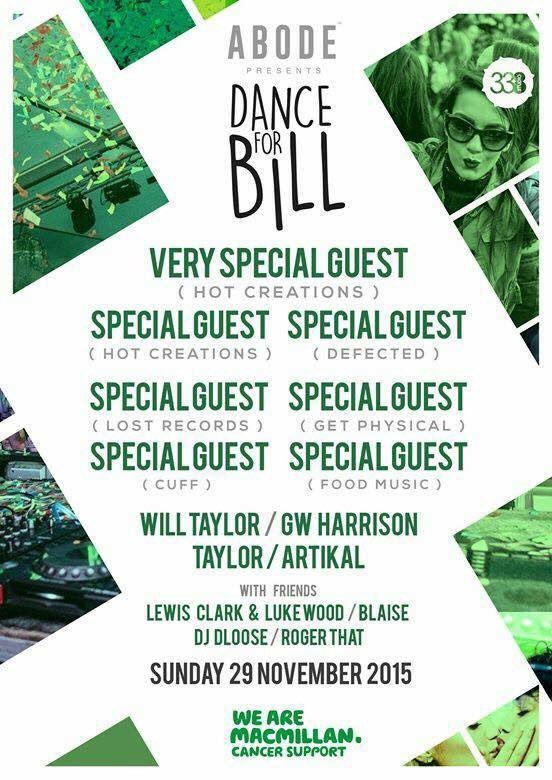 AbodeRecords's tweet photo. Check out the full line-up for Dance for Bill ❤️❤️ https://t.co/Mp91zR9NiA