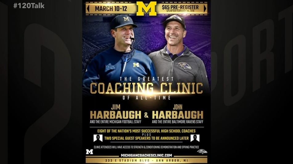Stadium's tweet photo. SIGN US UP!  

Jim &amp; John Harbaugh are hosting the "greatest coaching clinic of all-time."
►https://t.co/GUoaur6siF https://t.co/m8lQG5bfX7