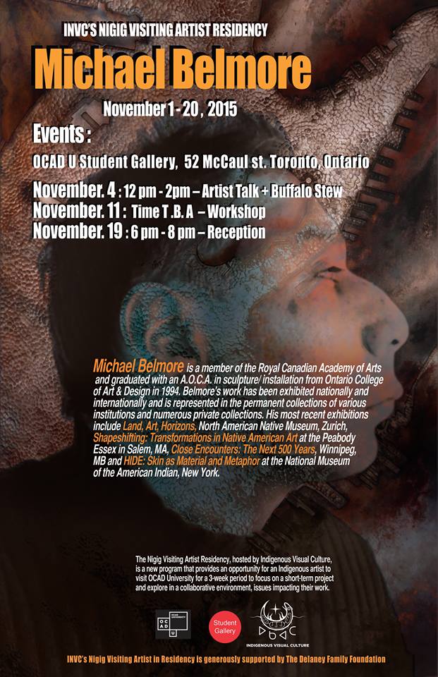 OCADUIGNITE's tweet photo. Our artist resident, #MichaelBelmore is giving an artist talk at the #OCADUSG today at our #BuffaloStew! 12 -2 PM! https://t.co/2qrgyWzv00