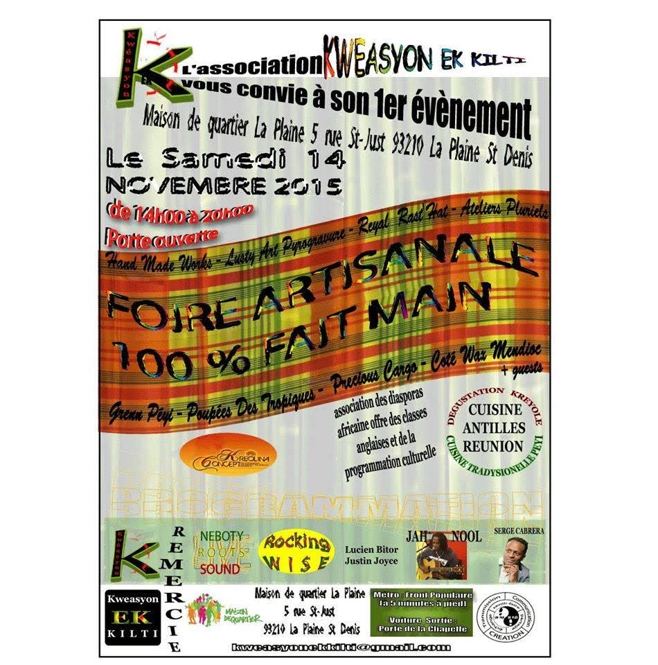 segaravanne's tweet photo. Foire Artisanale Créole du 100% fait main - 14.11.2015 - La Plaine Saint-Denis #ravanne
https://t.co/J1kRFoIlsO https://t.co/EiSw7OhBBK