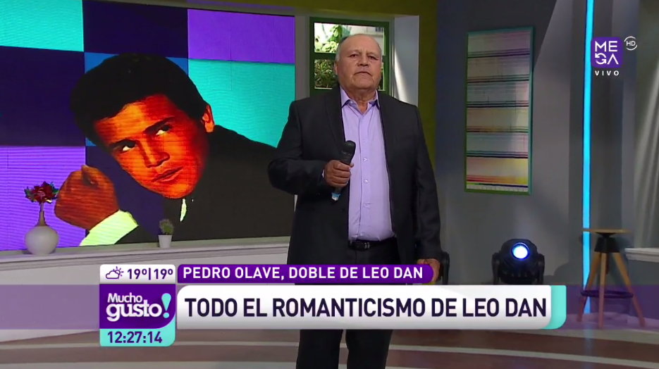 MuchoGustoMEGA's tweet photo. Pedro Olave se presenta esta tarde en Mucho Gusto rindiendo homenaje al gran Leo Dan. https://t.co/1xP2RRrAcC
