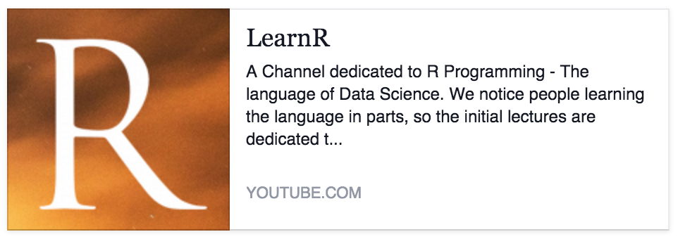R_Programming's tweet image. A fast paced R tutorial that makes R simple and clear. Free! youtube.com/user/thelearnr #rstats #datascience