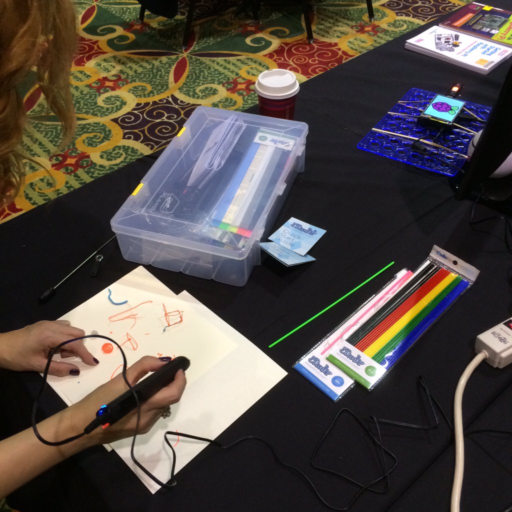 wiscodeliterati's tweet photo. Having out with the @mkemixers at the #WLA15 makerspace #dreambiglearncode https://t.co/Nw0iWewfGX