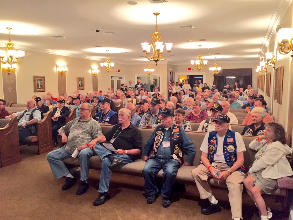 CityofGulfport's tweet photo. 4th Annual @WWIImuseum Trip #VeteransDay celebration provided by Riemann Family Funeral Homes #Gulfport https://t.co/XgSXGMVSr6