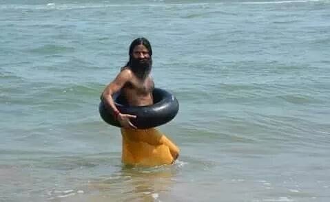 notionalview's tweet photo. Baba Ramdev after seeing  #BJPDestroyingIndia trend https://t.co/XZTdFxqd87