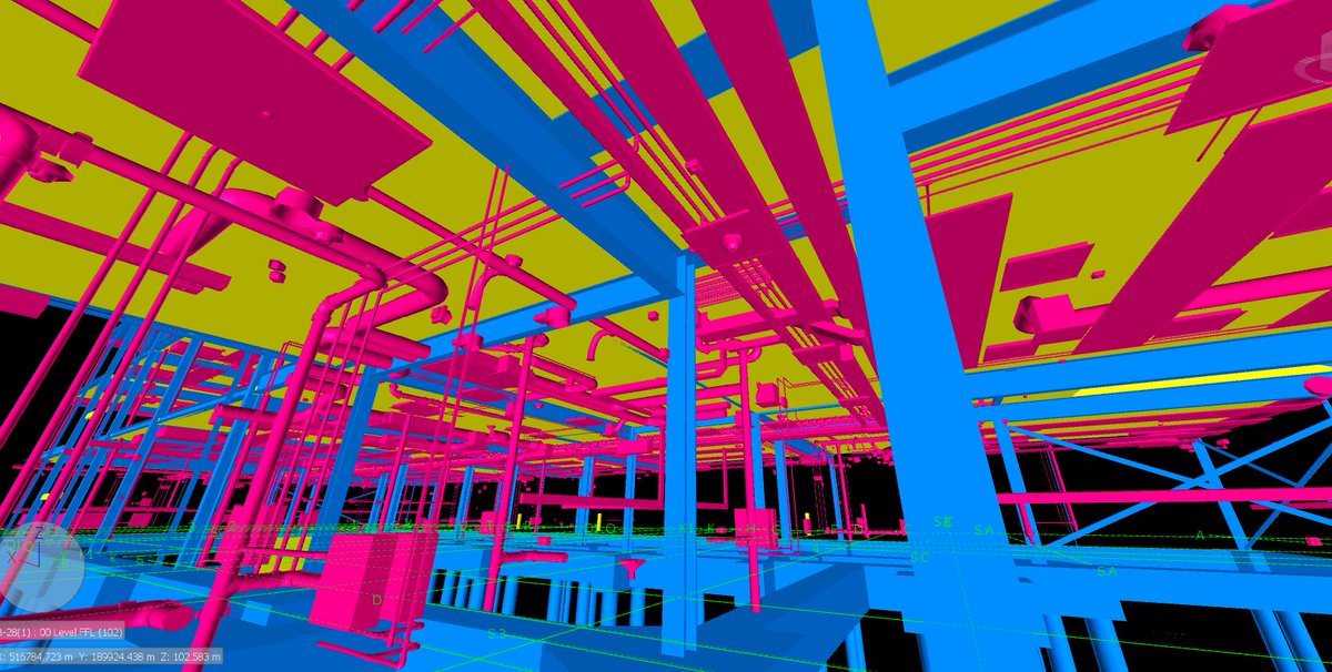 PEPengineers's tweet image. #spottheclash! Busy #clashdetecting between the #structuralmodel vs #MEPmodel - #ukbimcrew, #BIM #designcoordination