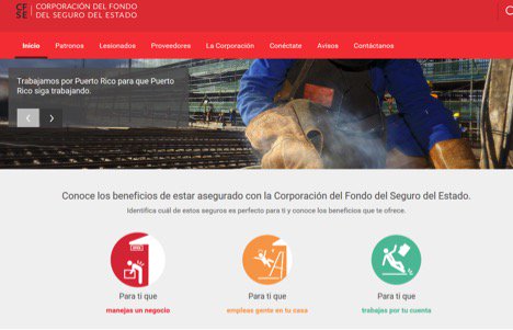 Nuevo portal de la <a href="/cfsepr/">Corporación del Fondo del Seguro del Estado</a> más ágil y fácil de navegar tinyurl.com/csfe-internet