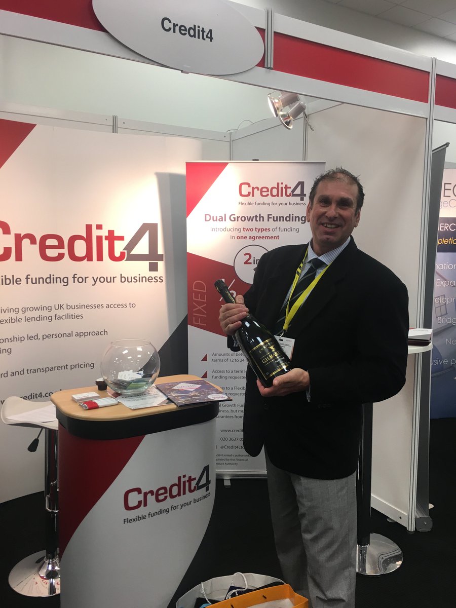 Credit4Ltd's tweet photo. Congratulations to today’s Credit4 Competition winner at @FP_Show @FasttrackLoans #FPShow2015 https://t.co/bUUErBfNRO