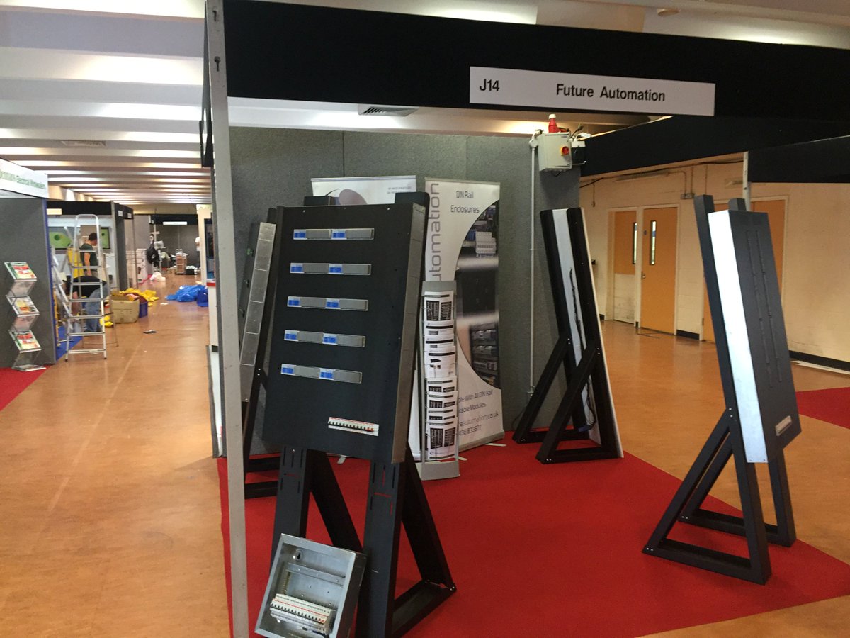 All set up for the <a href="/Elexshow/">Elex Trade Show</a> - See our DIN Rail Enclosures and Smart Airflow Control units on Stand J14 #elexshow