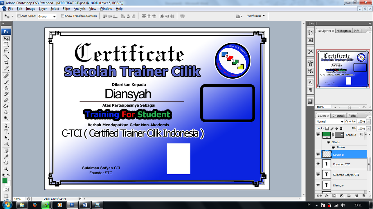 #Yeah #Editing #Certificate <a href="/sekolahtrainerc/">STC</a>