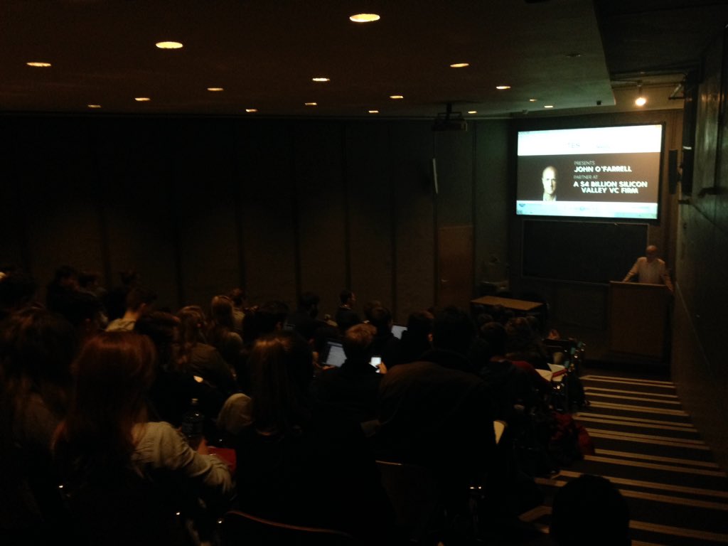 testrinity's tweet photo. John O'Farrell is here in Trinity to speak about his experience of being partner at a $4billion VC Firm #testrinity https://t.co/NDhdEm1dgP