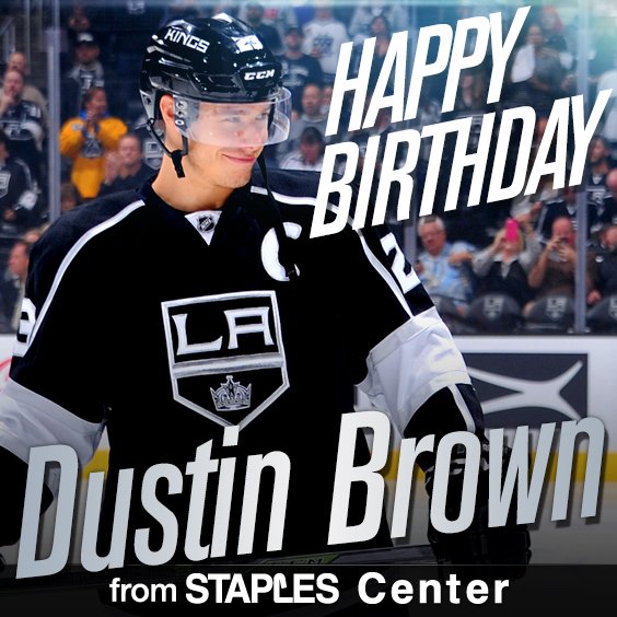 Happy Birthday to Captain Dustin Brown! 